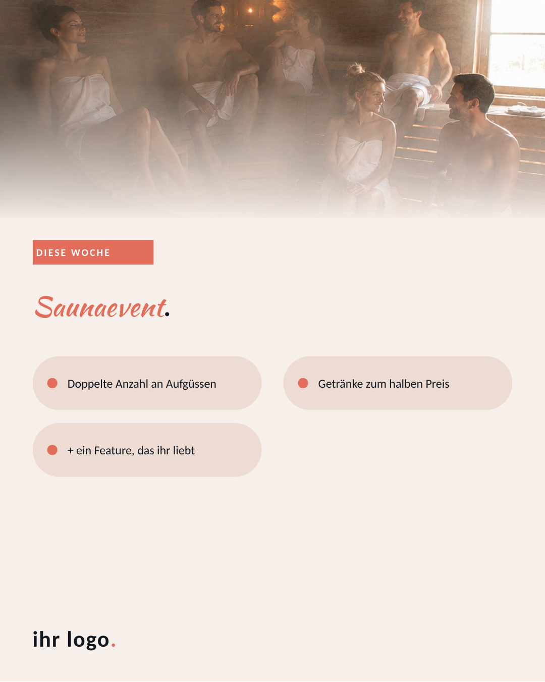 Slideshow Saunaevent – Inhalt